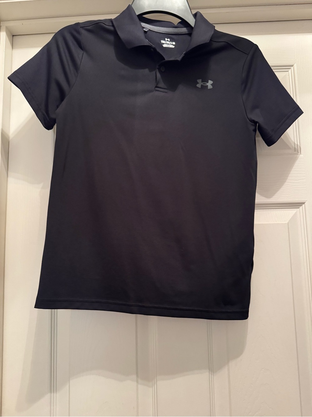 Under Armour Boys' Black Short Sleeve Polo